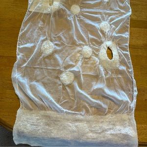 NWT Handmade Felted Wool & chiffon Scarf Wrap Pomegranate Moon